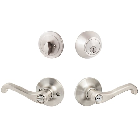 Sure-Loc Hardware Sure-Loc Hardware Sage Entry Lever and Deadbolt Combo, Satin Nickel SG107/DB201 15